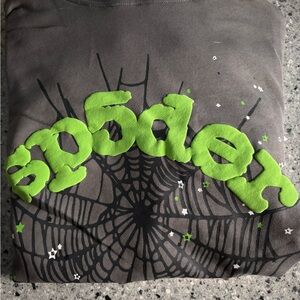 Sp5der hoodie slate grey